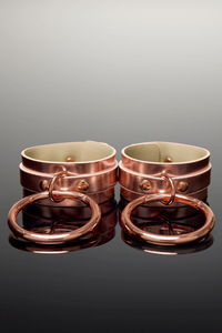 BDSM Wrist Cuffs in Rose Gold