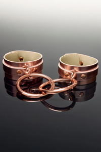 BDSM Wrist Cuffs in Rose Gold