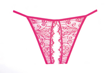 Erotic lace panty with cutout back