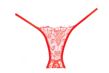 Erotic lace panty with cutout back