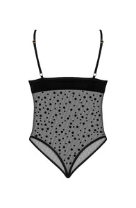 Seductive bodysuit with polka dots