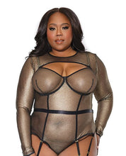 Holiday metallic fishnet shrug