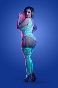 Glow-in-the-Dark Crotchless Bodystocking