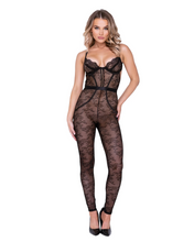 Sensual lace sleeveless catsuit