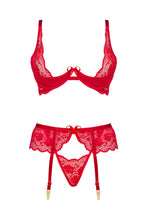 Sensual red bralette set