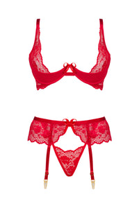 Sensual red bralette set