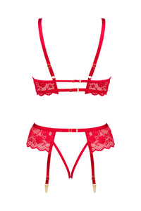 Sensual red bralette set