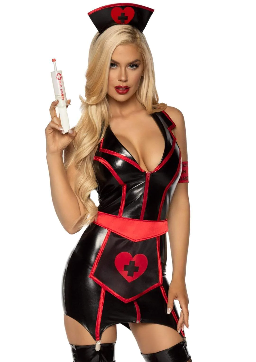 Naughty Nurse latex sexy costume