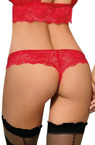 Romantic lace thong